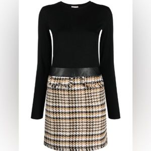 LUI JO BNWT Houndstooth Dress SMALL